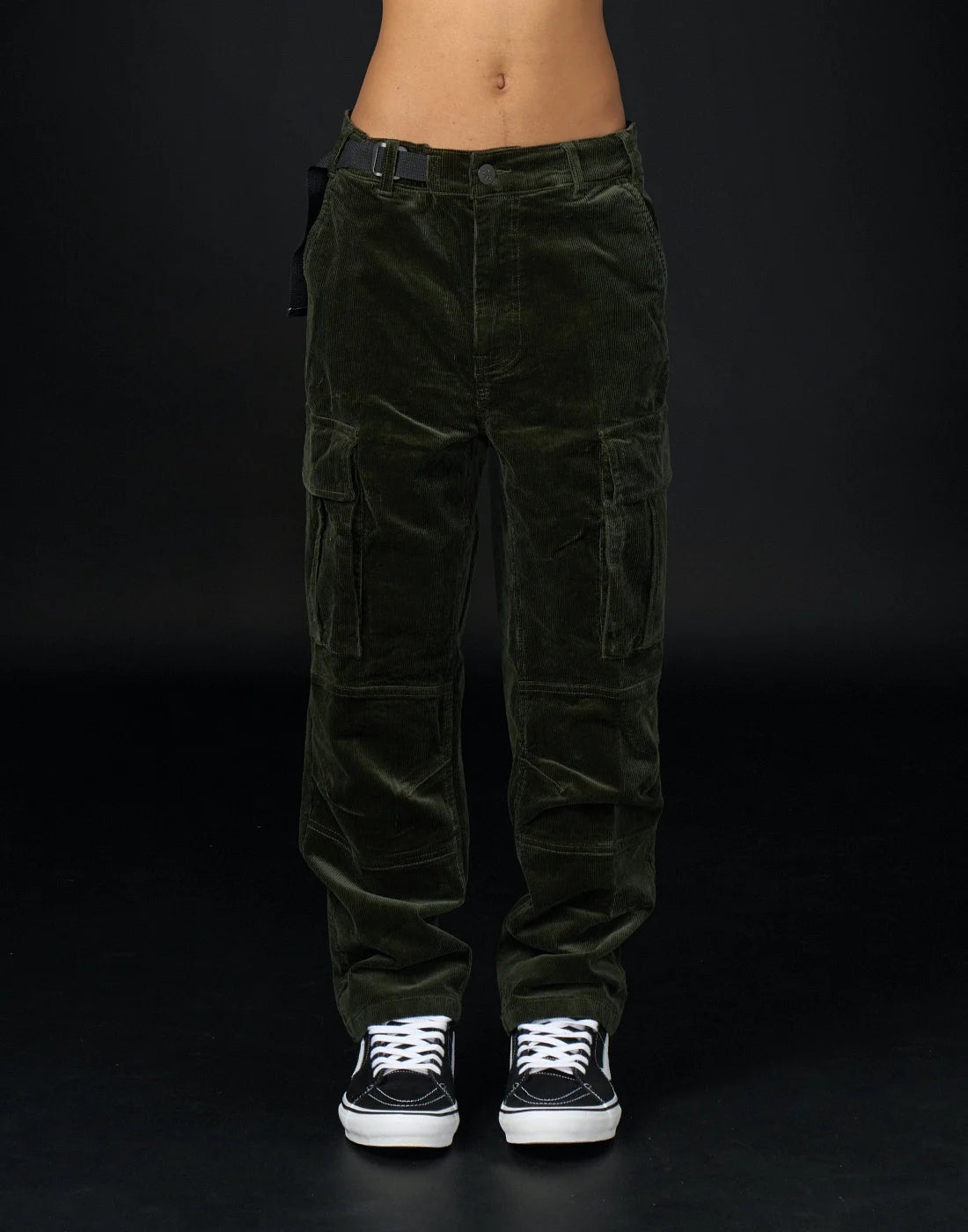 Pantalon Loose Rider District Courdoy Olive