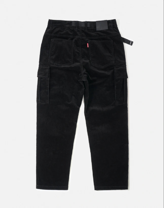 Pantalon District Corduroy Cargo black