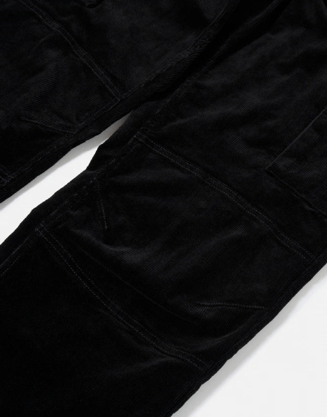Pantalon District Corduroy Cargo black
