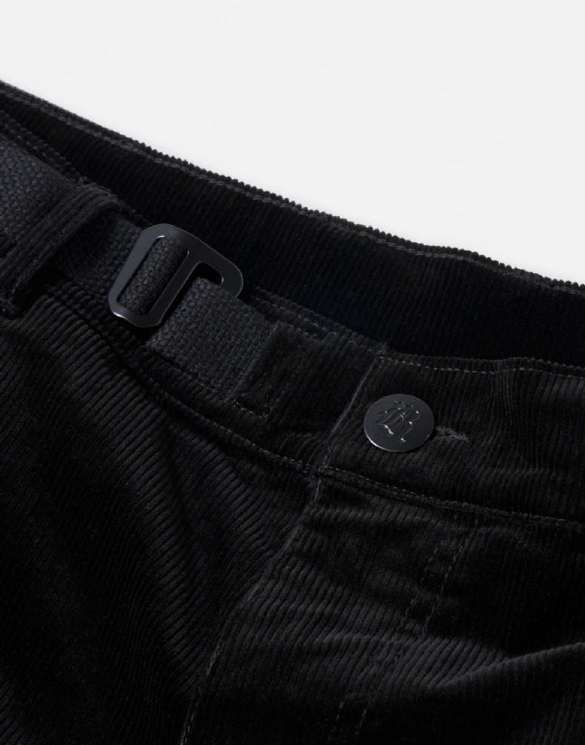 Pantalon District Corduroy Cargo black