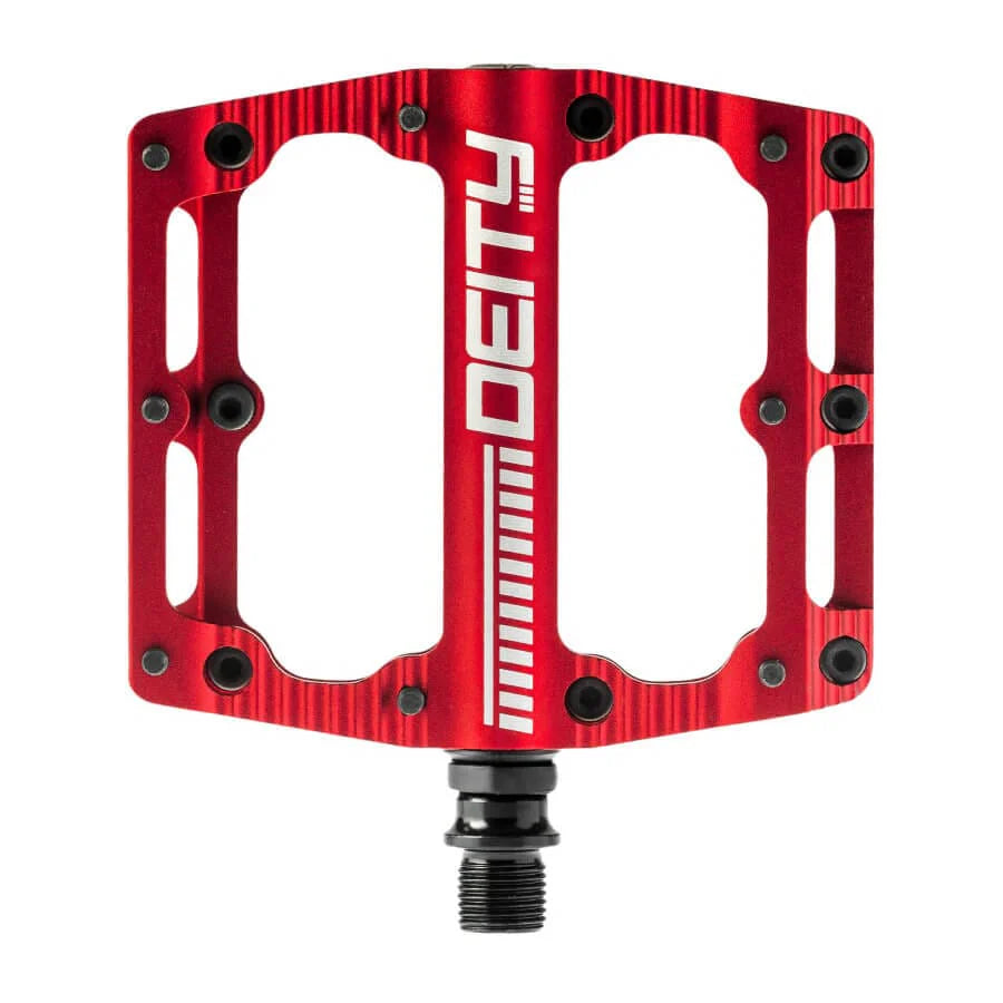 PEDAL FLAT DEITY BLACK KAT RED