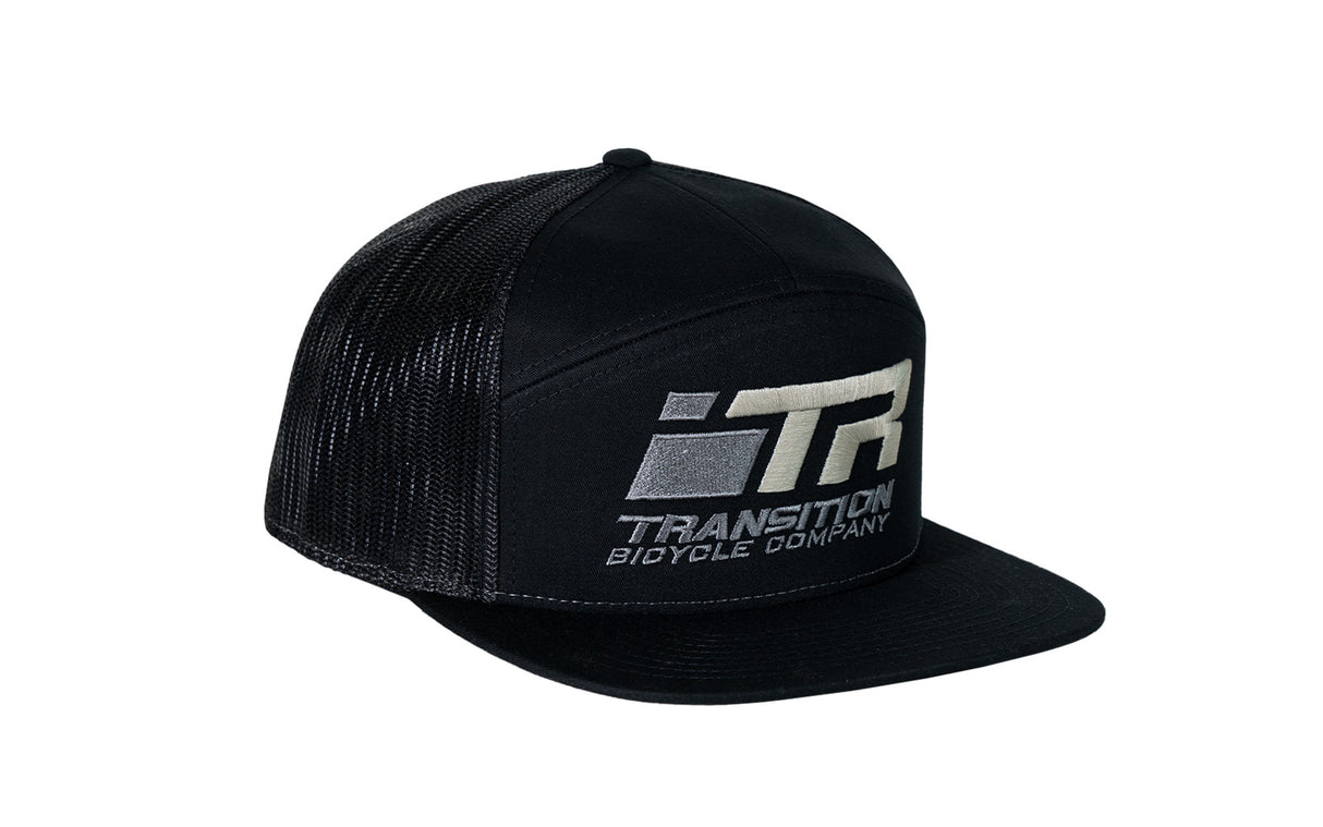 Gorro Transition 7 Panel Hat: Hot Lap Logo (Black)
