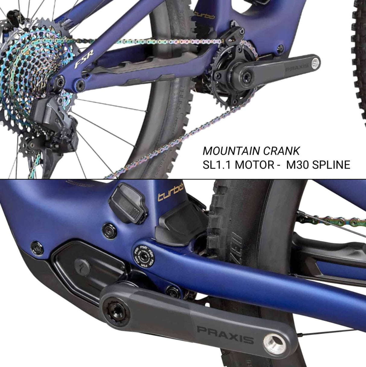 VOLANTE PRAXIS E-CRANK CARBON SPECIALIZED SL M30 160MM