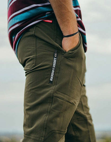 Pantalón C/S Casual Olive Loose Riders