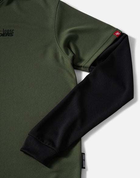 Polera Essential TW Olive Loose Riders