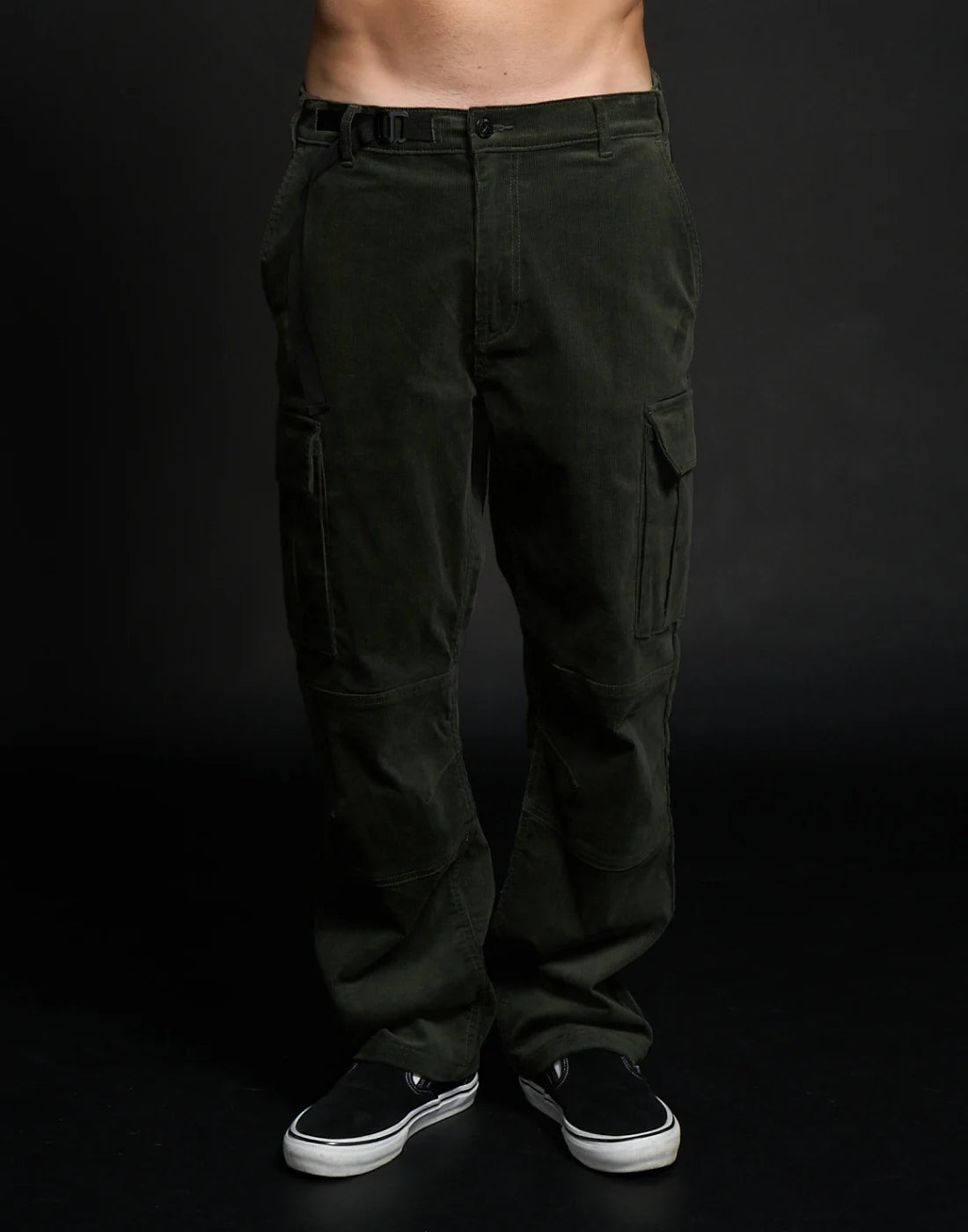 Pantalon Loose Rider District Courdoy Olive