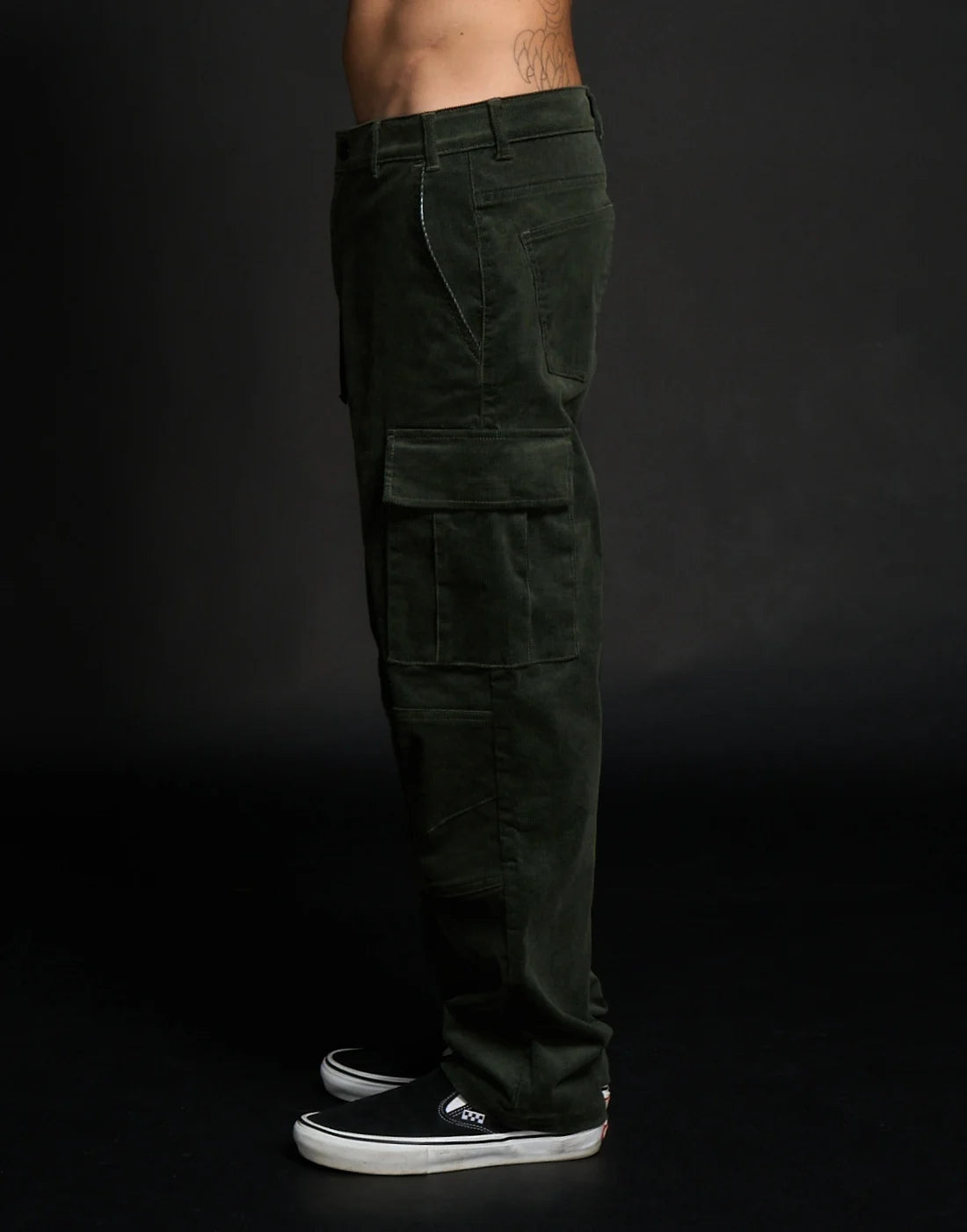 Pantalon Loose Rider District Courdoy Olive