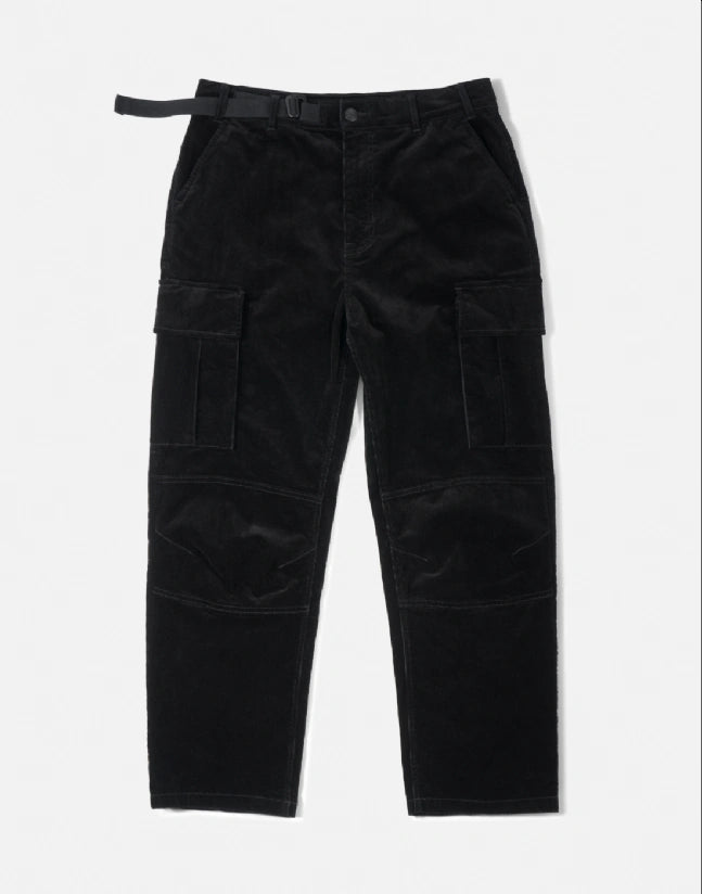 Pantalon District Corduroy Cargo black