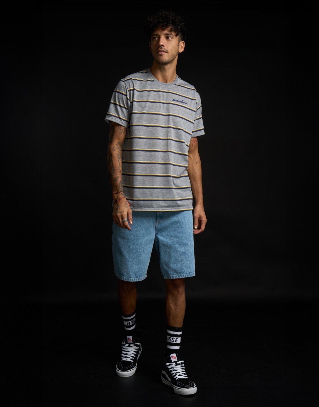 Polera Austin Grey Loose Riders