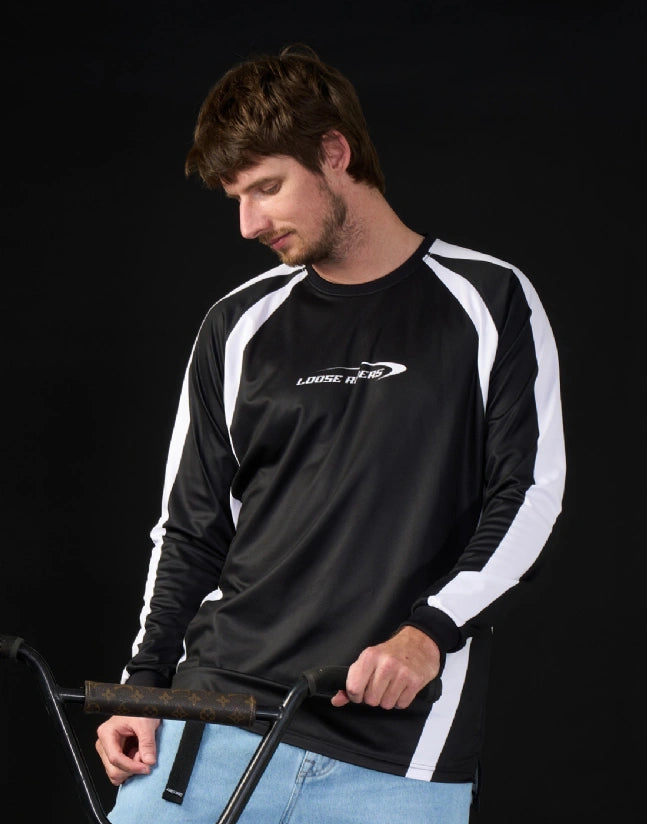 Jersey Fuse Black Loose Riders
