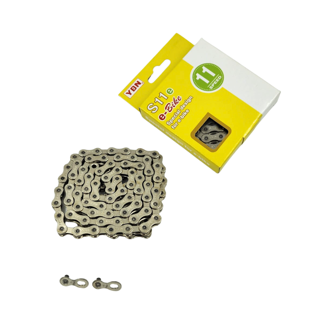 CADENA YBN E-BIKE 11V  S11 S2 SILVER 136L
