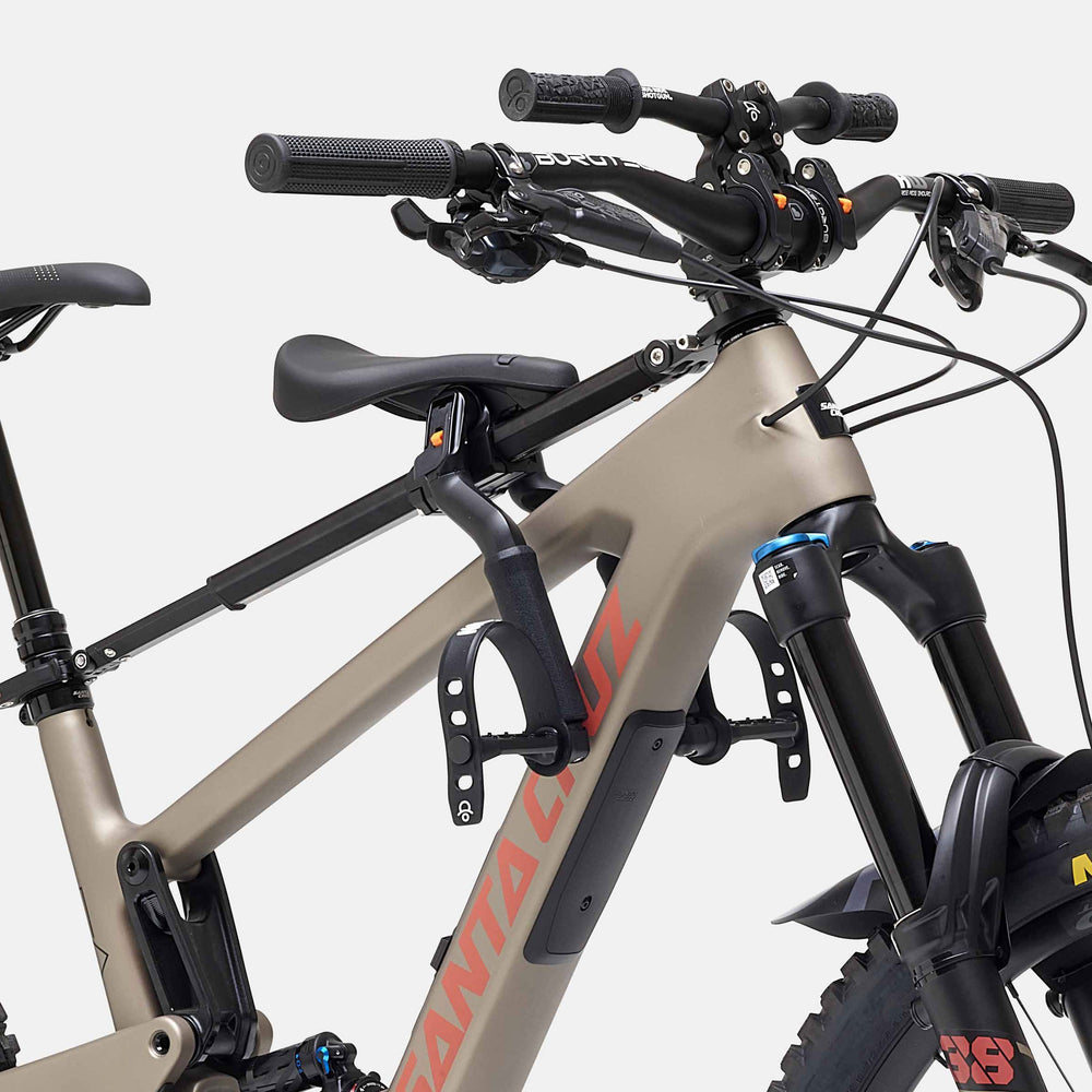 Shotgun Pro Combo silla MTB niños con manubrio vista 45°