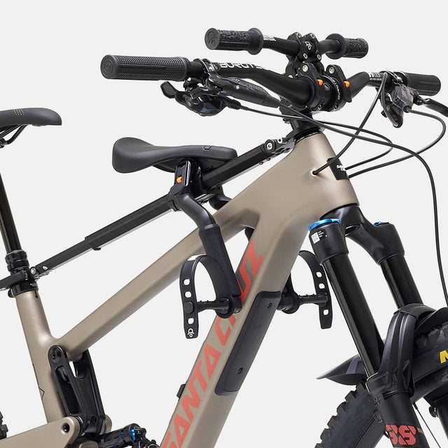 Shotgun Pro Combo silla MTB niños con manubrio vista 45°