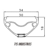 WHEELSET 715IND TRAIL H30 BOOST
