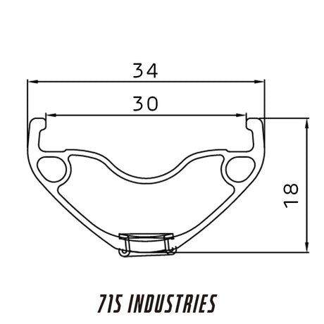 WHEELSET 715IND TRAIL H30 BOOST
