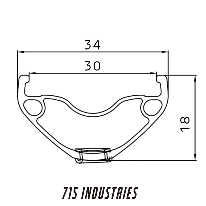 WHEELSET 715IND TRAIL H30 BOOST