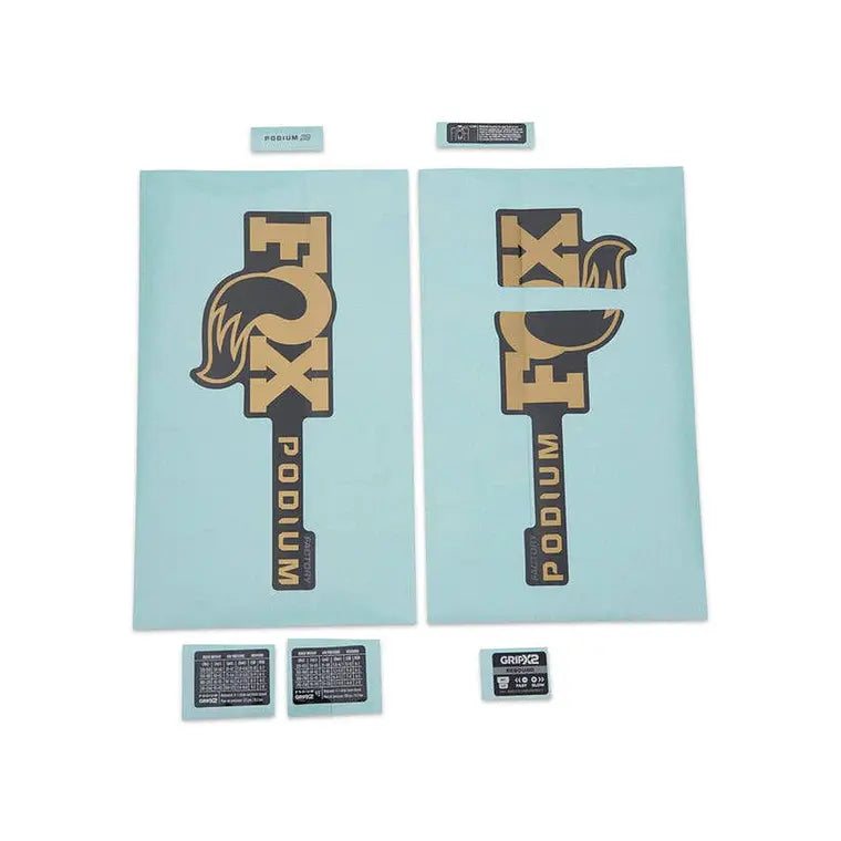 Kit Calcomanías FOX 2026 Podium — Kashima / Logo Gris