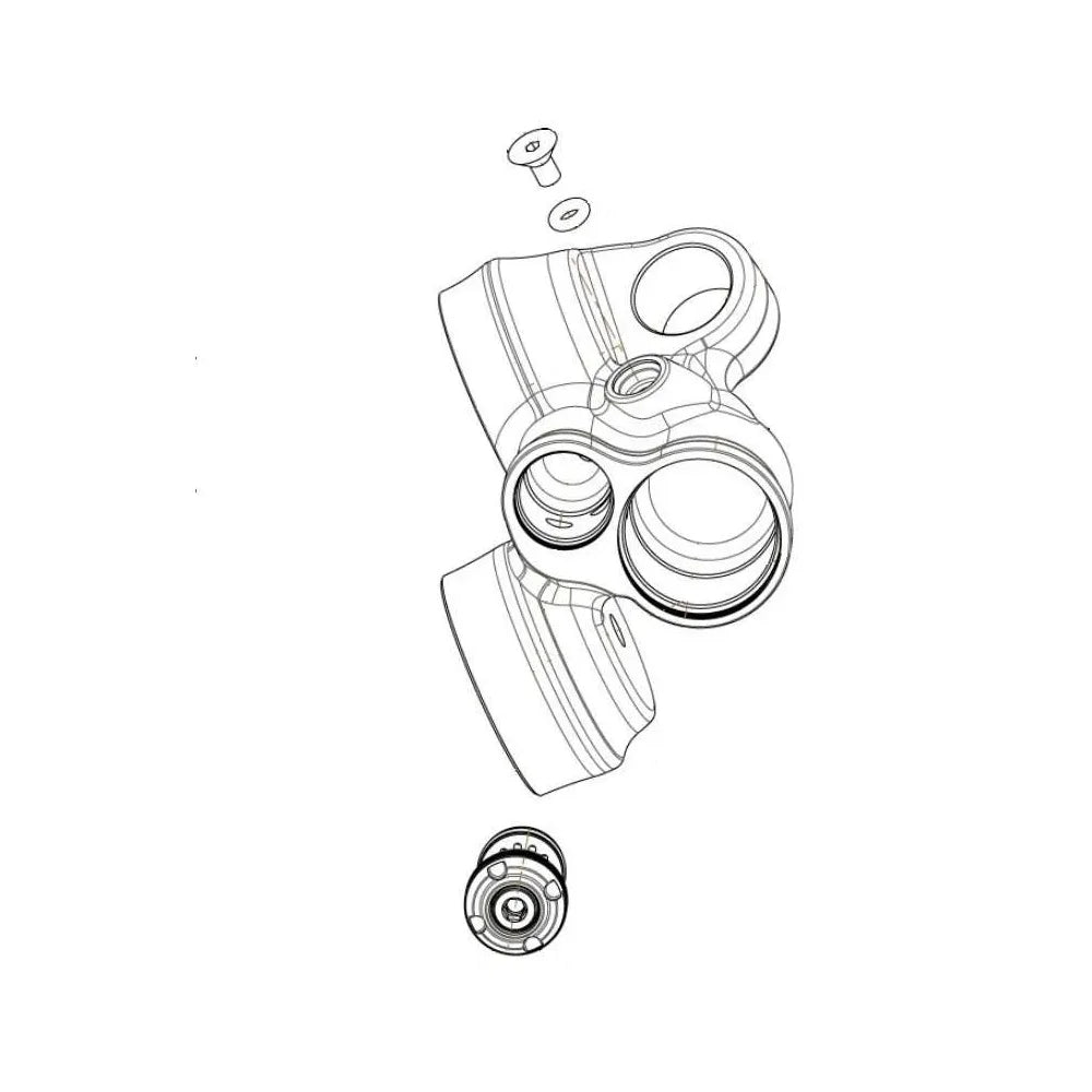 Service Set Fox Eyelet Assy 2024 OHX2 / FX2, Trunnion, No CBV, No 2-Pos