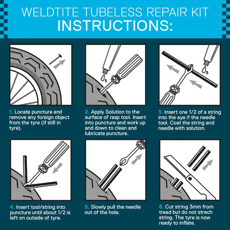Kit reparación tubular Weldtite