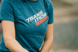 Polera Transition Mujer Stack Logo Deep Teal
