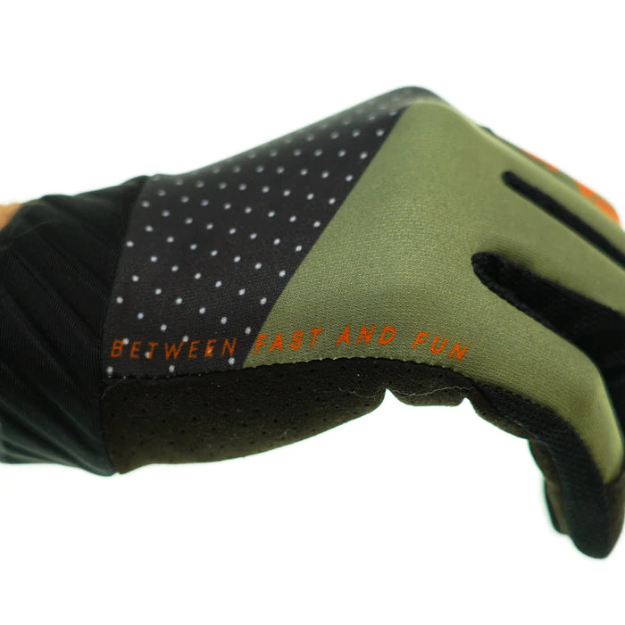 Guante Handup PRO RACE OLIVE/ORANGE