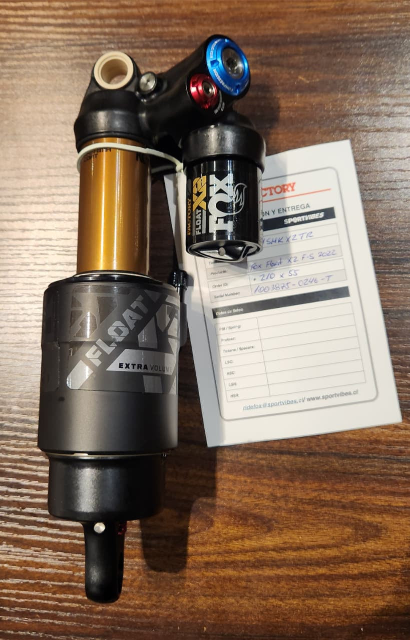 SHOCK 2022 FOX FLOAT X2 FACTORY KASHIMA 2-POS 210X55