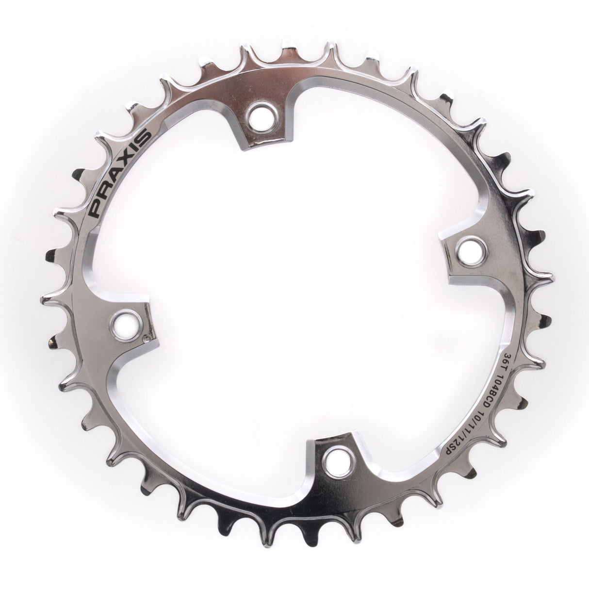 CORONA PRAXIS STEEL 34T 104BCD E-RING NARROW WIDE 1X SILVER PVD COATING