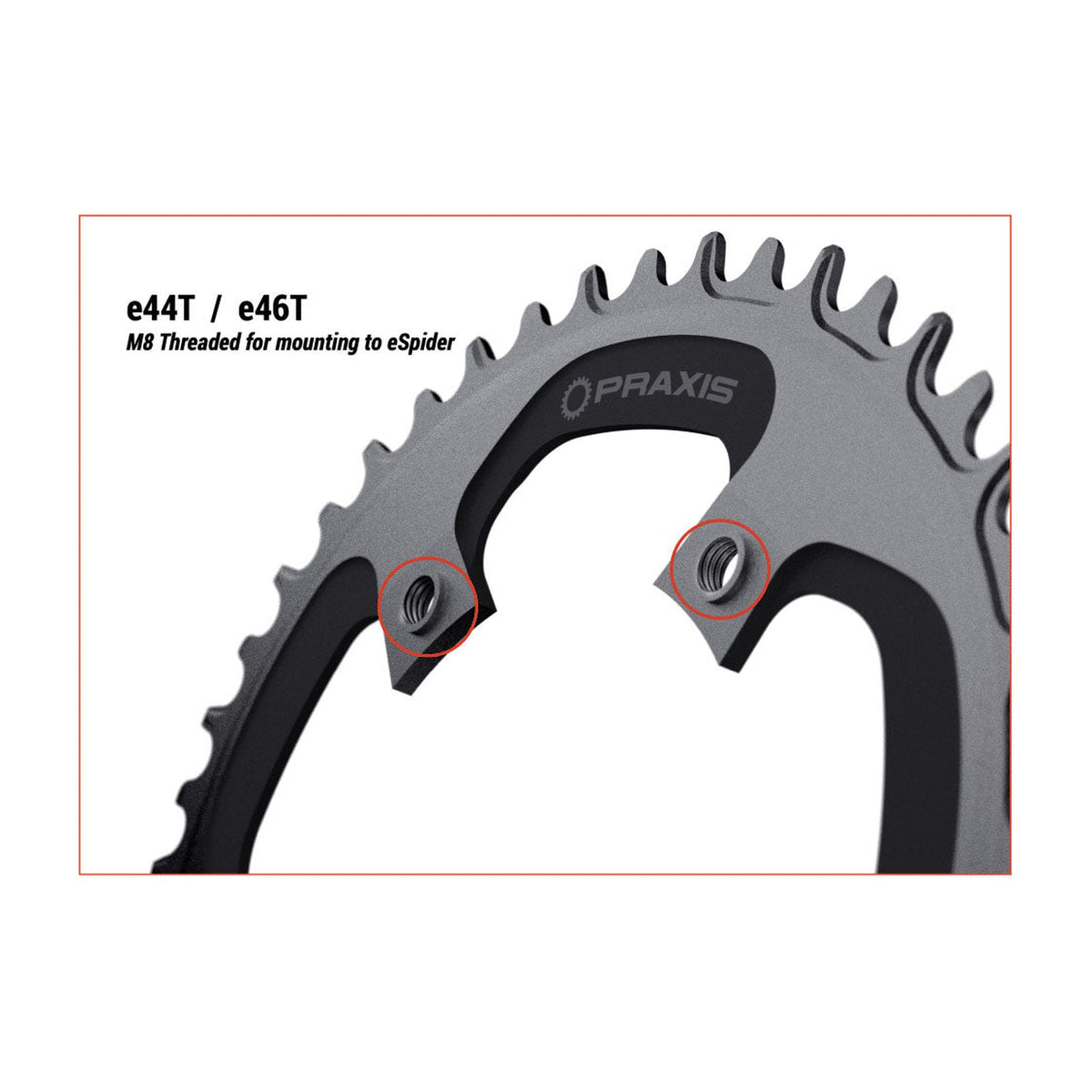 Corona Praxis Road eRing 46T 110BCD Narrow Wide (Rosca)