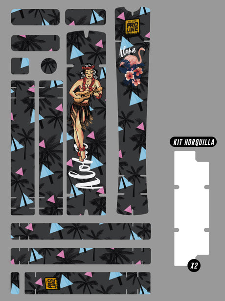 Proline Bike Guard Aloha Negro (Cuadro+Horquilla)